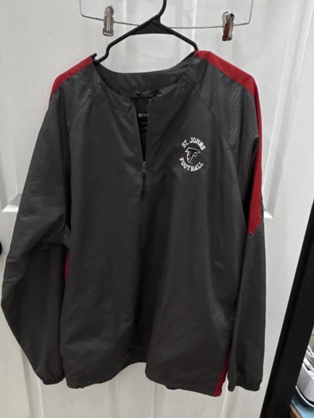 Holloway SJ Redwings 1/4 Zip Jacket Men's XL Black/Red/Gray
